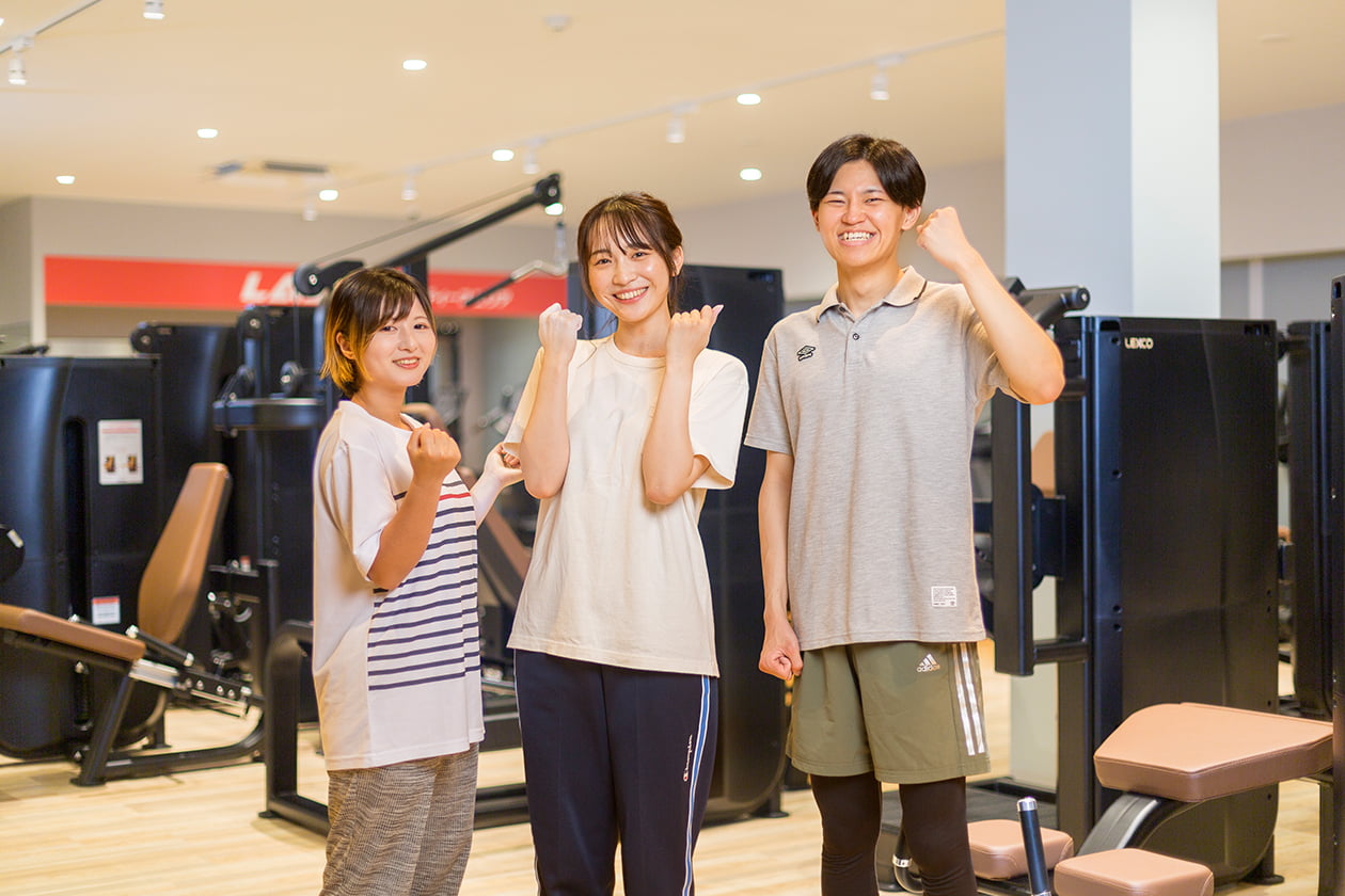 トレーニングする仲間