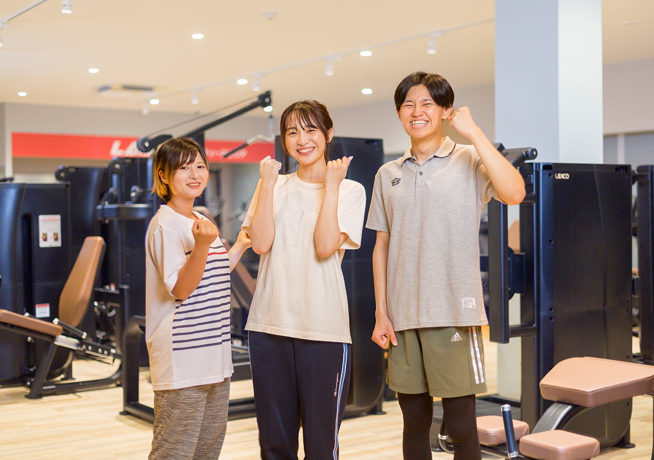 トレーニングする仲間